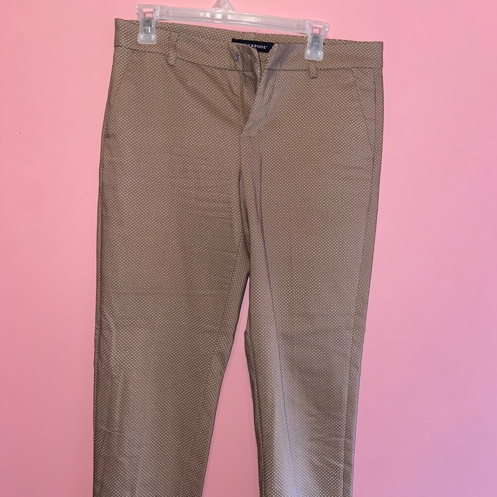 Liverpool Holly Welt Pocket Trouser in Tan Dot